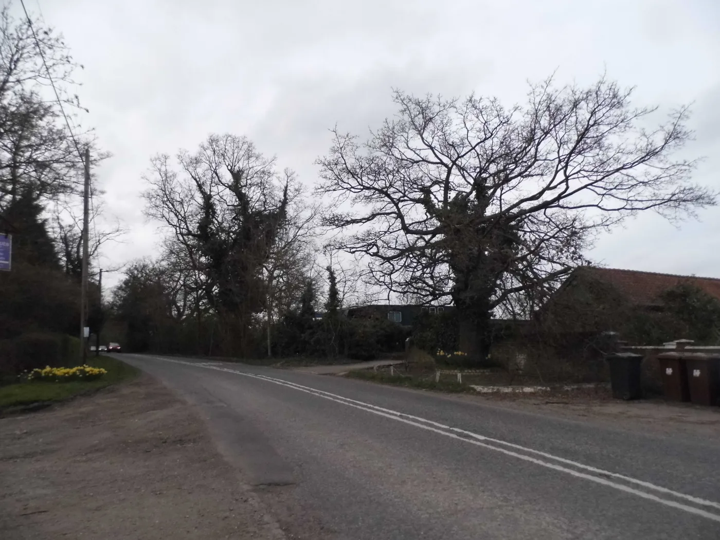 Well End Road, in the Well End area between Borehamwood and Shenley that gave the dropped extension its name